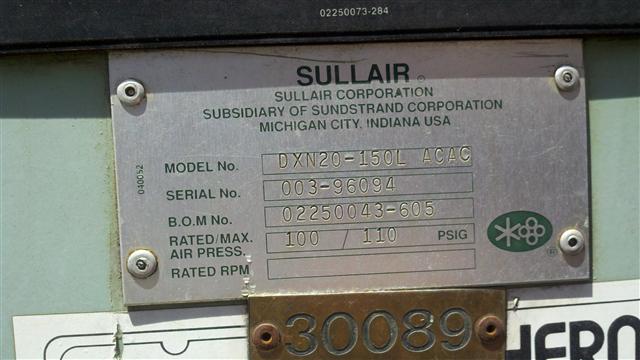 Sullair LS16-75H ACAC image is available